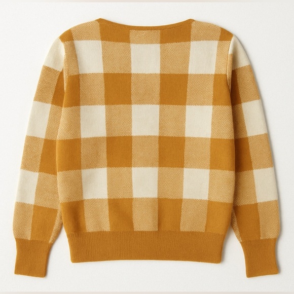 Callahan Women’s Sweater Small Agnes Surplice Light Brown & Cream - Picture 3 of 7